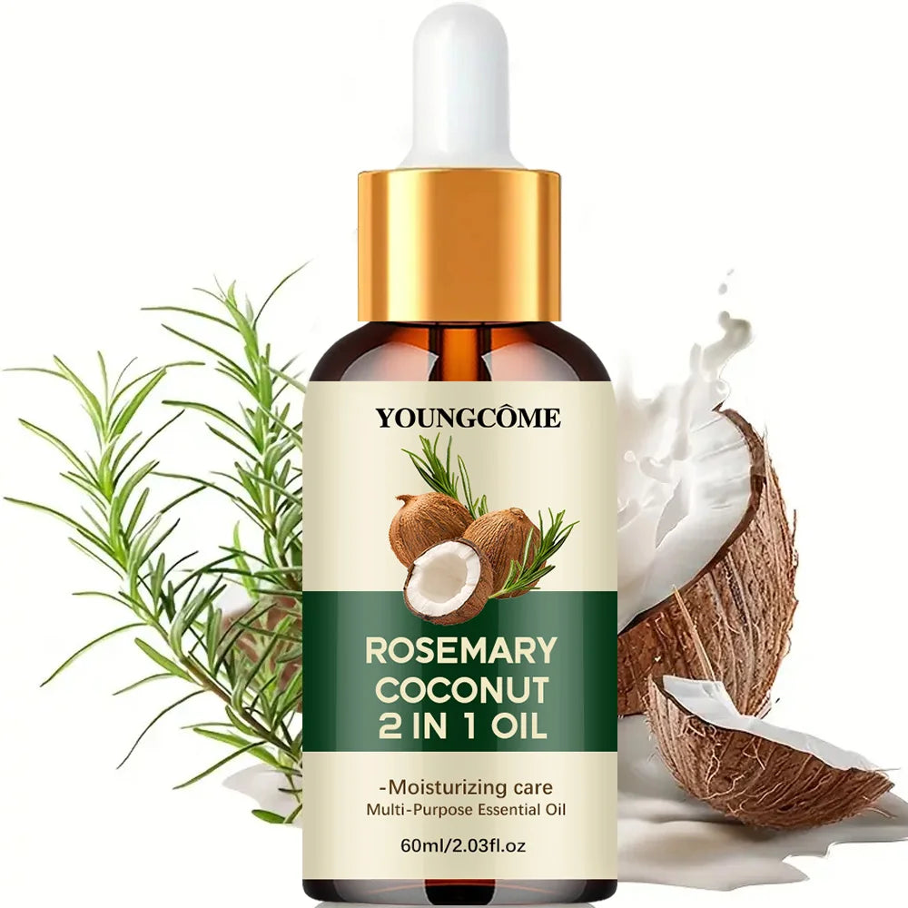 Rosemary Oil Hair Growth Essential Coconut Oil Improve Hair Loss And Nourishes Strengthen Hair Roots Scalp Treatment Hair Care