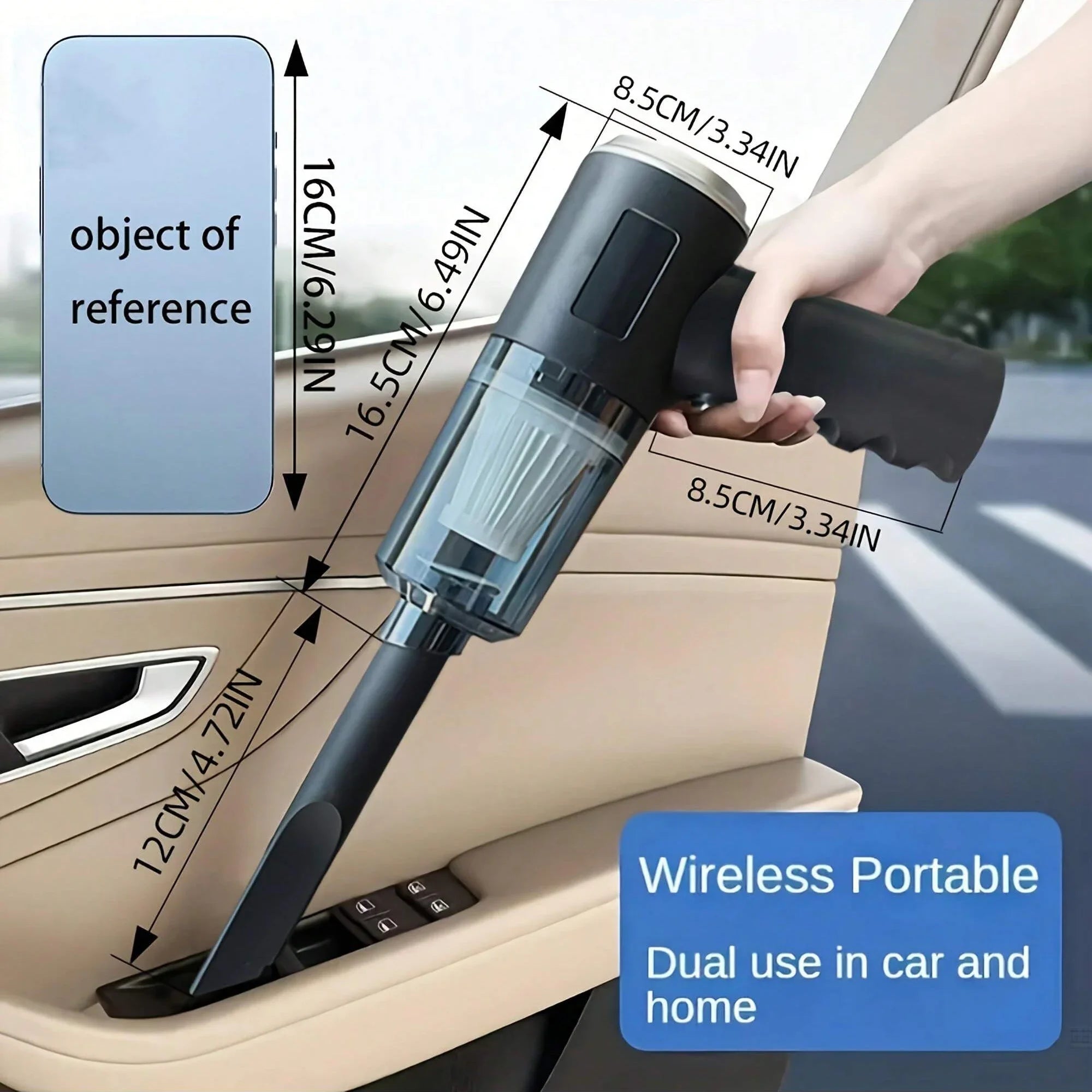 Portable Cordless Vacuum Cleaner for Home & Car